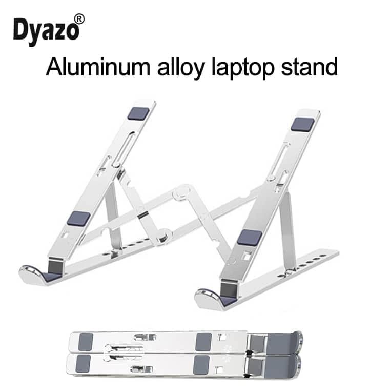 Aluminum Ergonomic Foldable Portable Tabletop Laptop/Desktop Riser Stand