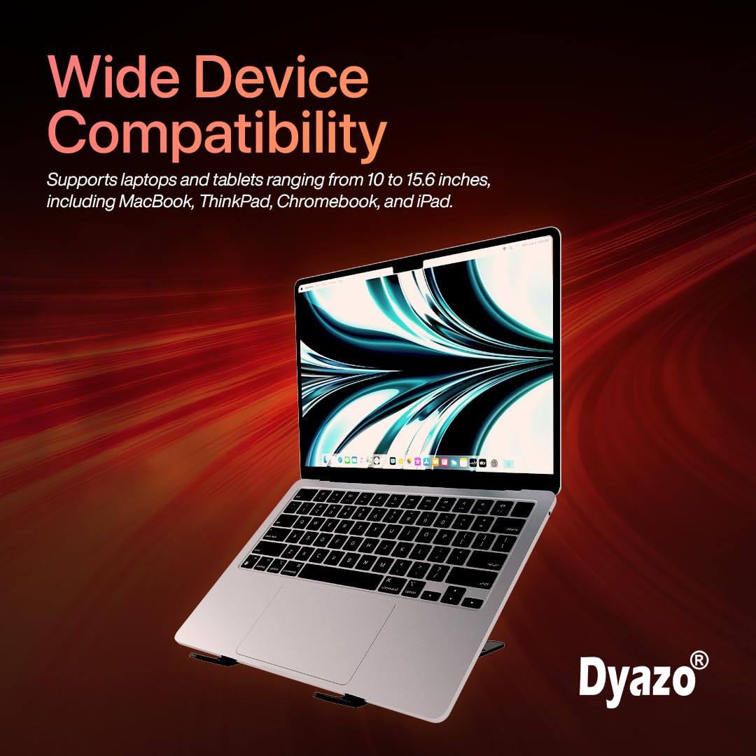 Aluminum Ergonomic Foldable Portable Tabletop Laptop/Desktop Riser Stand