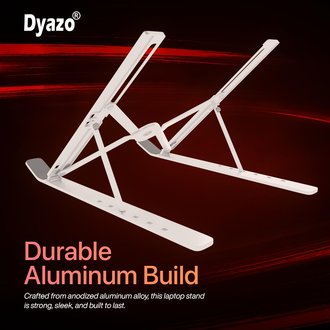 Aluminum Ergonomic Foldable Portable Tabletop Laptop/Desktop Riser Stand