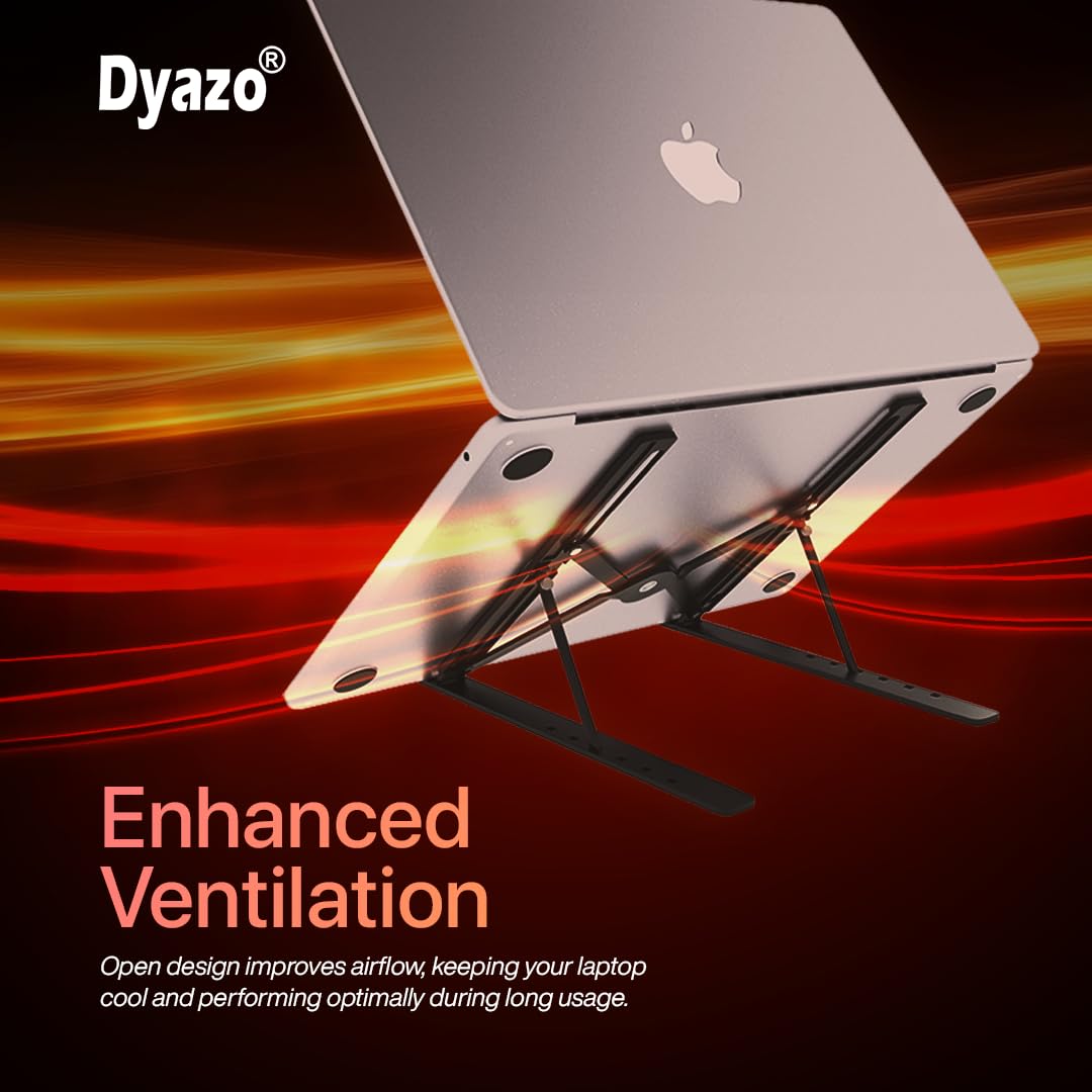 Aluminum Ergonomic Foldable Portable Tabletop Laptop/Desktop Riser Stand