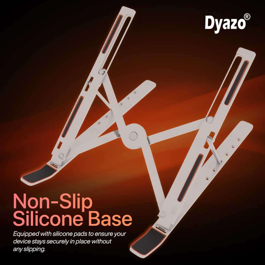 Aluminum Ergonomic Foldable Portable Tabletop Laptop/Desktop Riser Stand