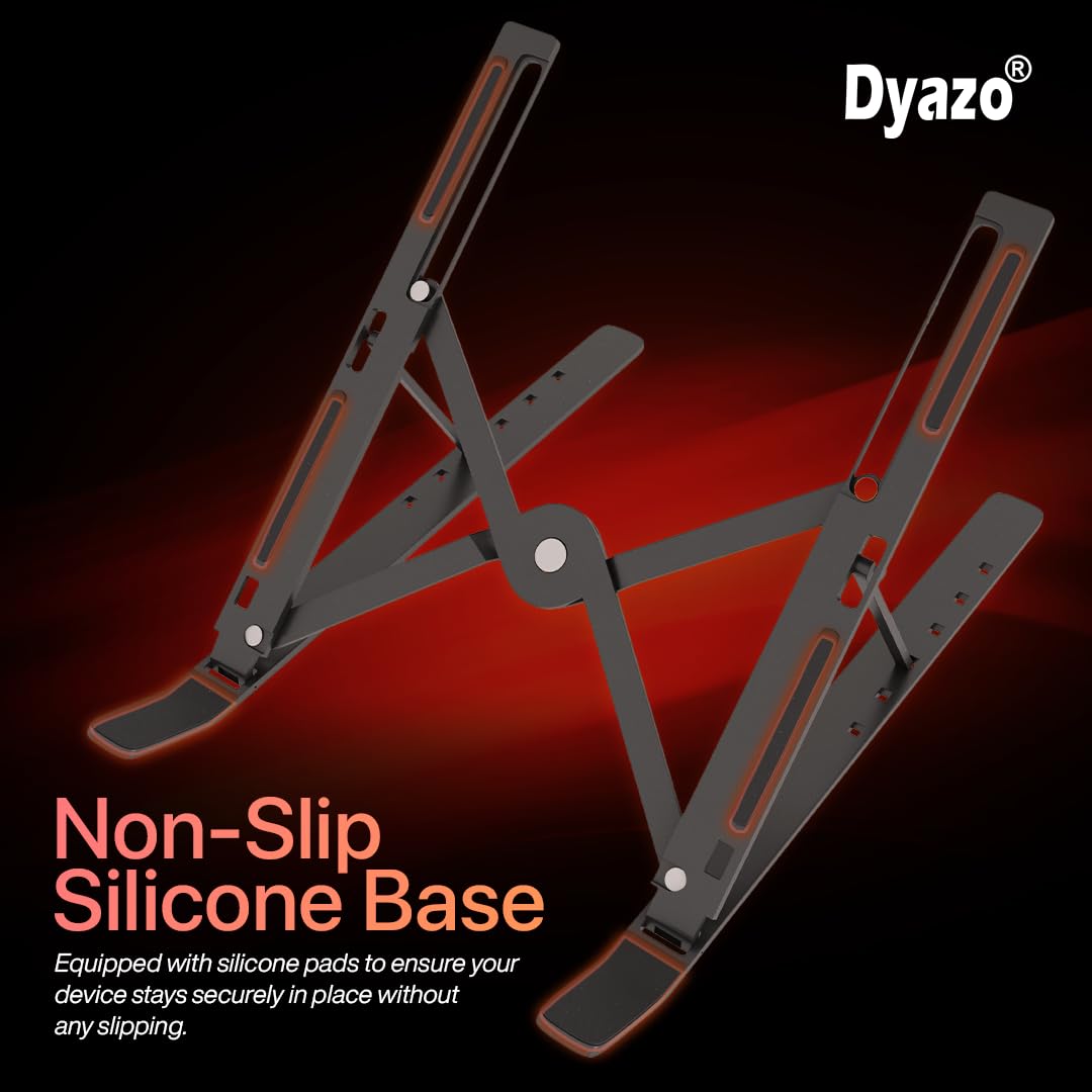 Aluminum Ergonomic Foldable Portable Tabletop Laptop/Desktop Riser Stand