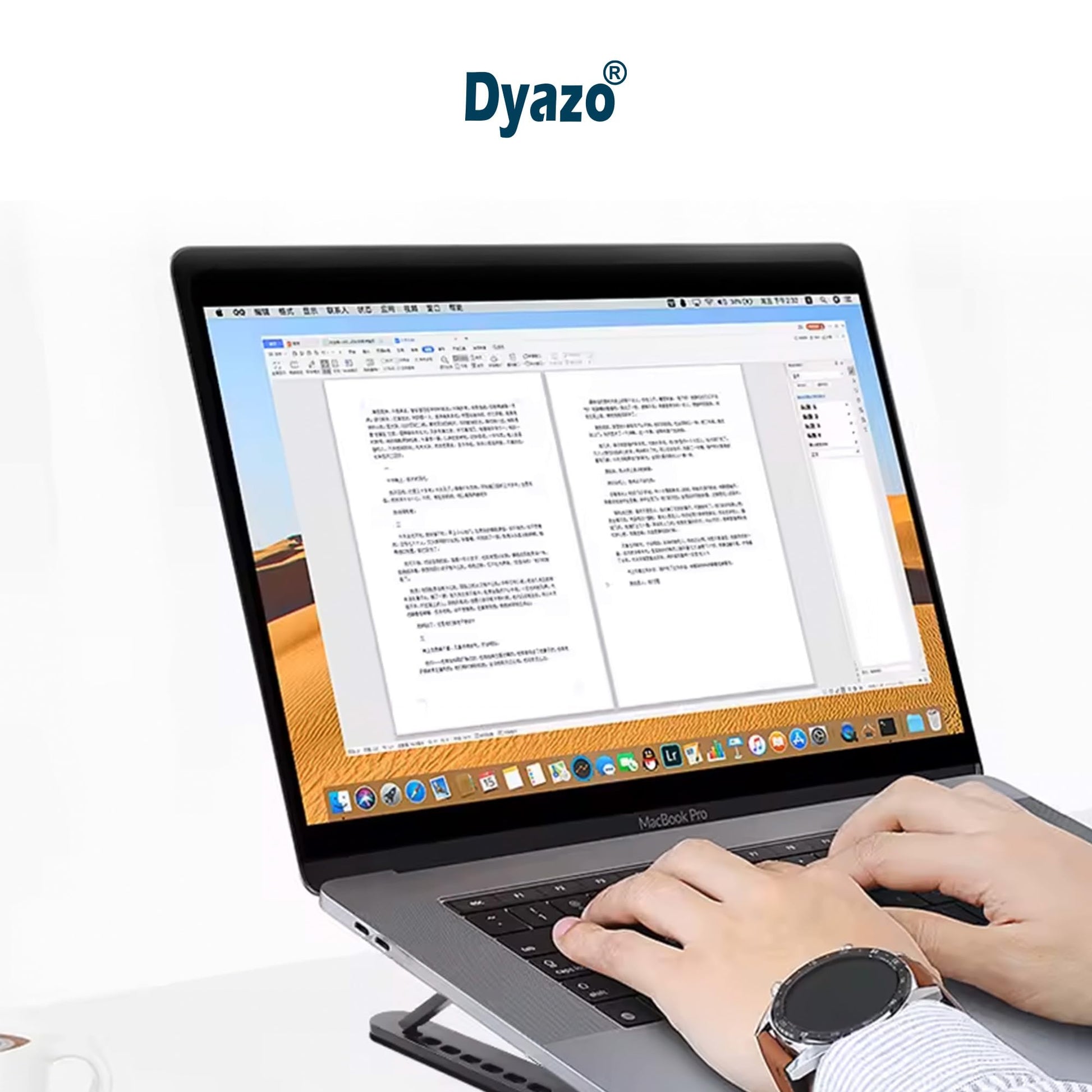 Aluminum Ergonomic Foldable Portable Tabletop Laptop/Desktop Riser Stand